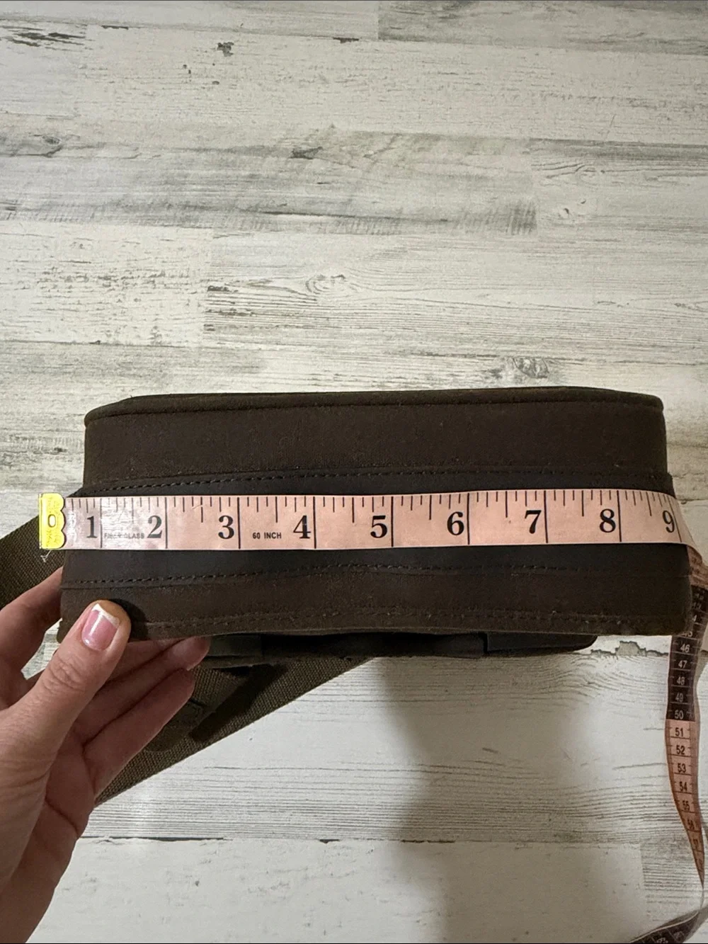 Barbour Dark Brown Waxed Cartridge Bag
